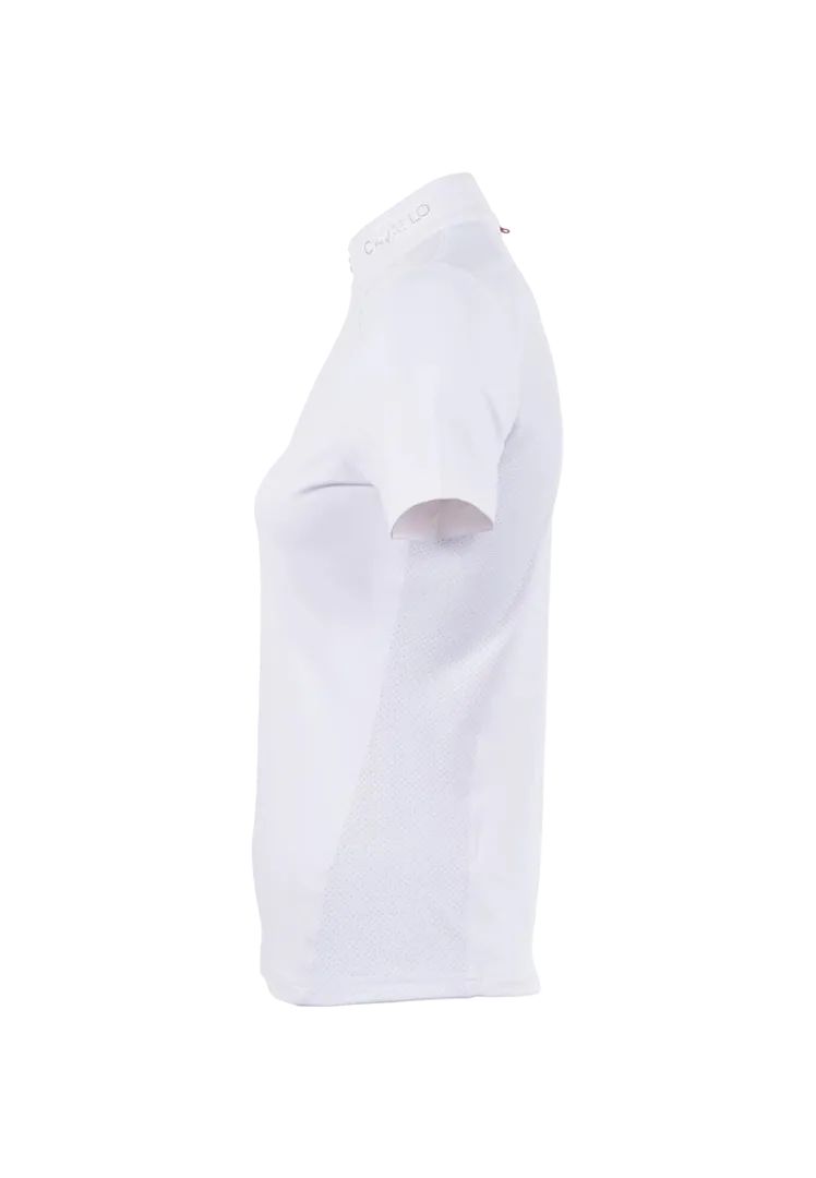 Turniershirt Caval Comp Halfzip - white