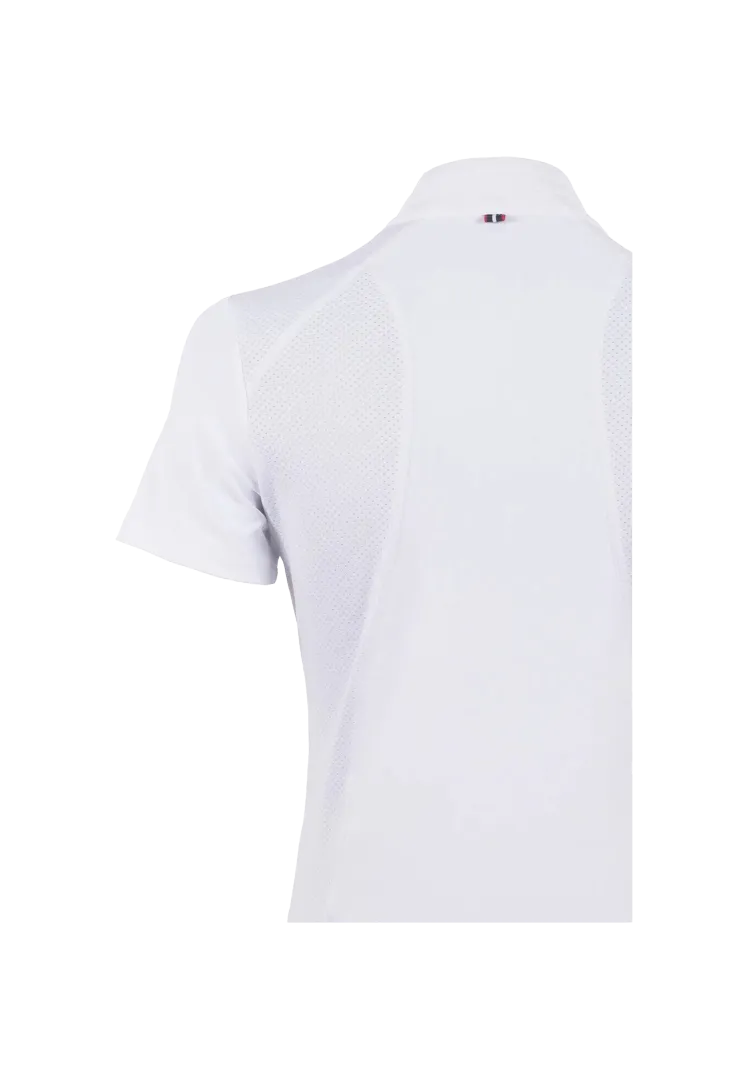 Turniershirt Caval Comp Halfzip - white