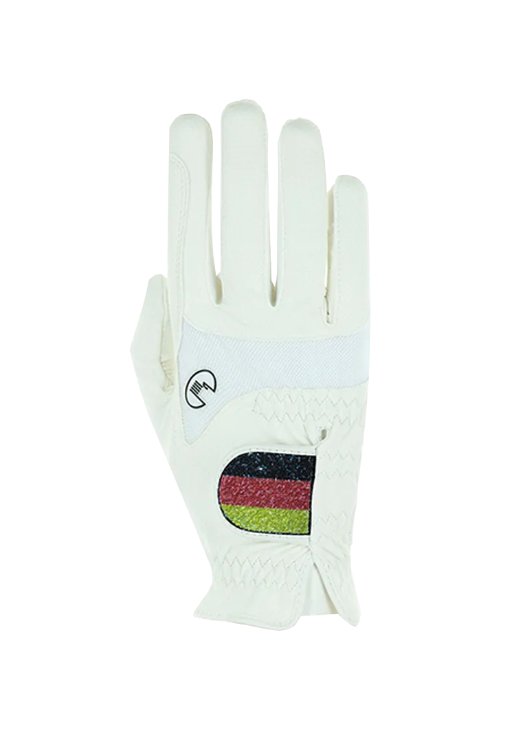 Reithandschuh MARYLAND - white/Germany