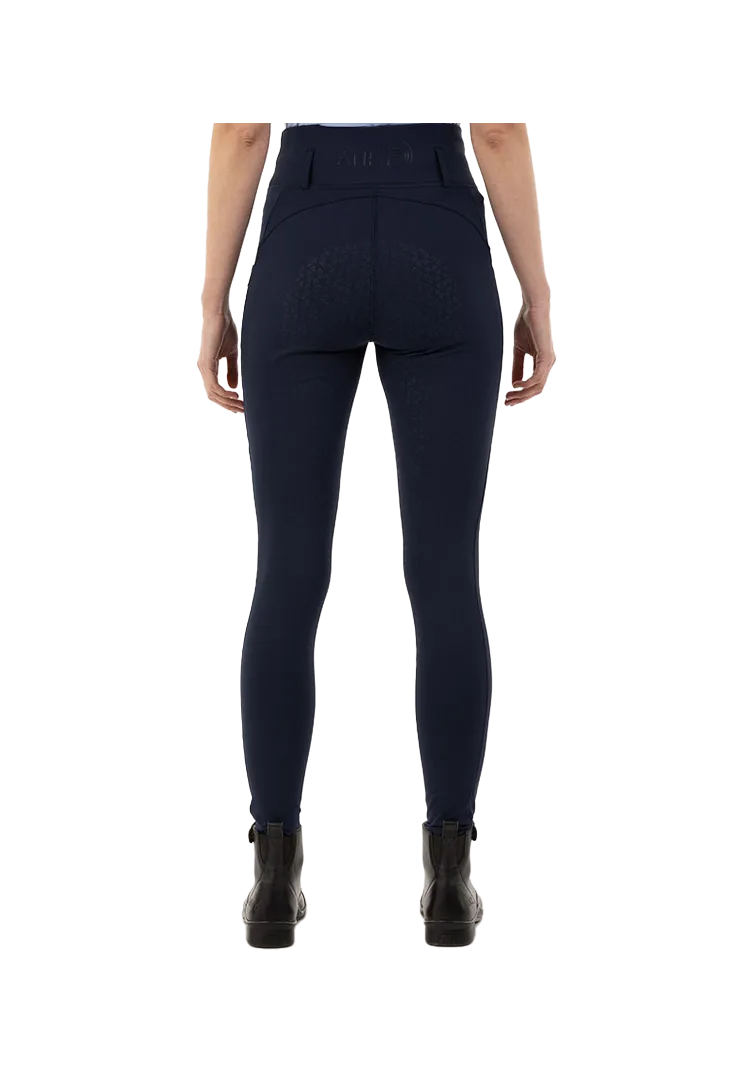 Reitleggings Impactive Tregging Silicon Seat - darknavy