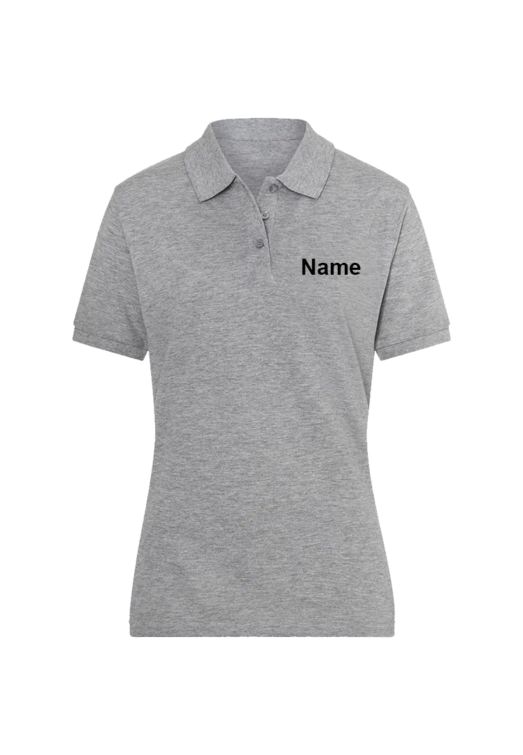 Poloshirt Damen - grey heather