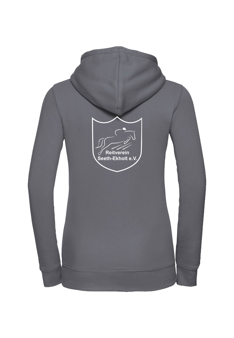 Zip-Hoodie Damen - convoy grey